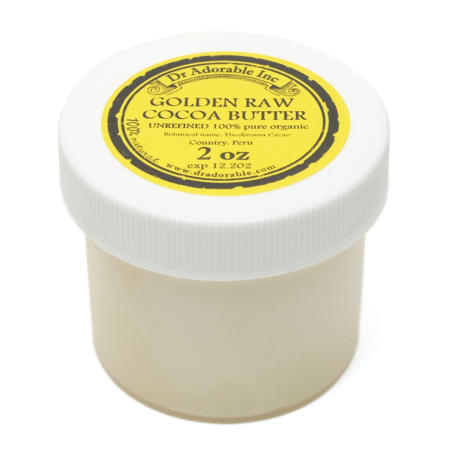 GOLDEN UNREFINED COCOA BUTTER FRESH ORGANIC PURE 2 OZ 4 OZ 8 OZ 1 LB-UP to 12LB