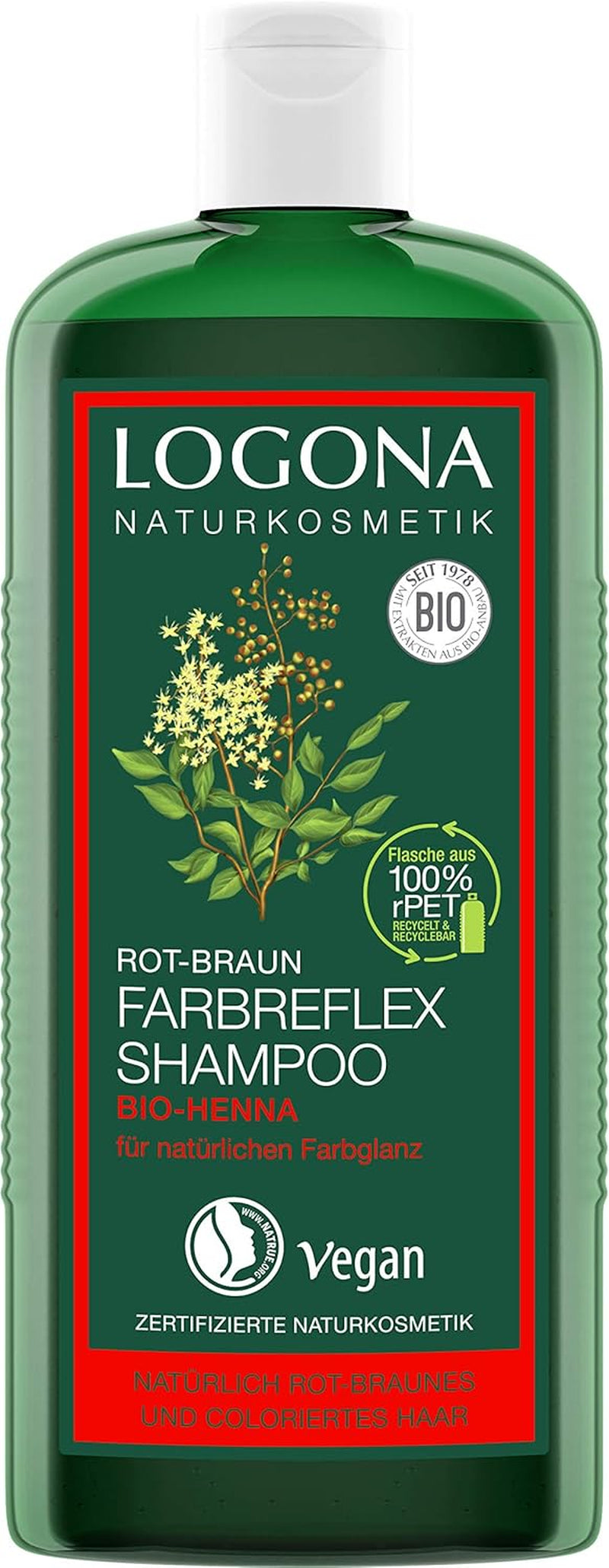 - Champú Con Reflejos De Color Pelirrojo-Castaño Henna Biológica, Protección Del Color Para Cabello Pelirrojo-Castaño Natural O Teñido - Potencia La Intensidad Del Color - Con Extractos Biológicos - 250 Ml