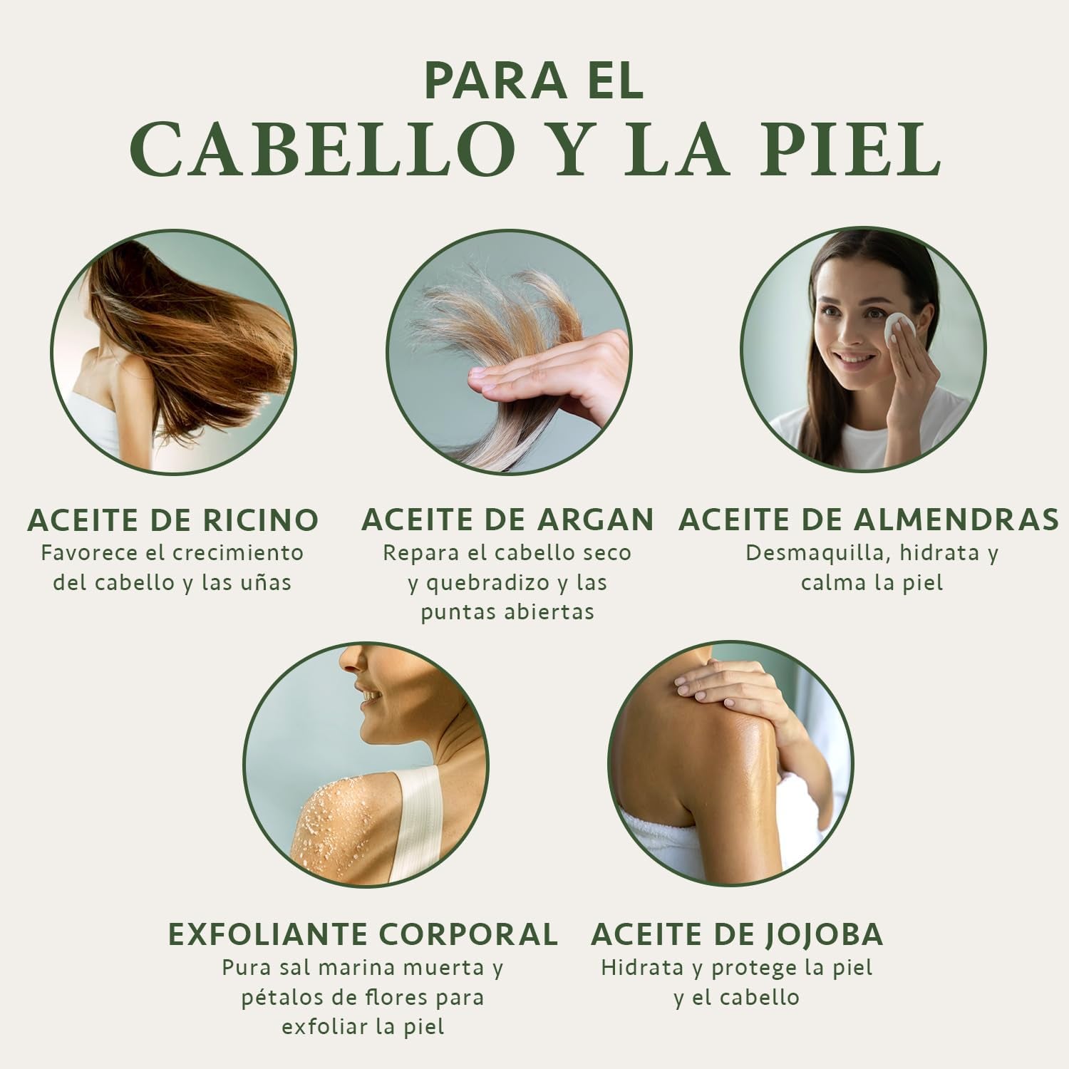 Satin Naturel Regalo Para Mujeres - Regalos Originales Para Mujer - Aceite De Argan - Aceite De Jojoba - Aceite De Almendras - Exfoliante Corporal 5X30Ml