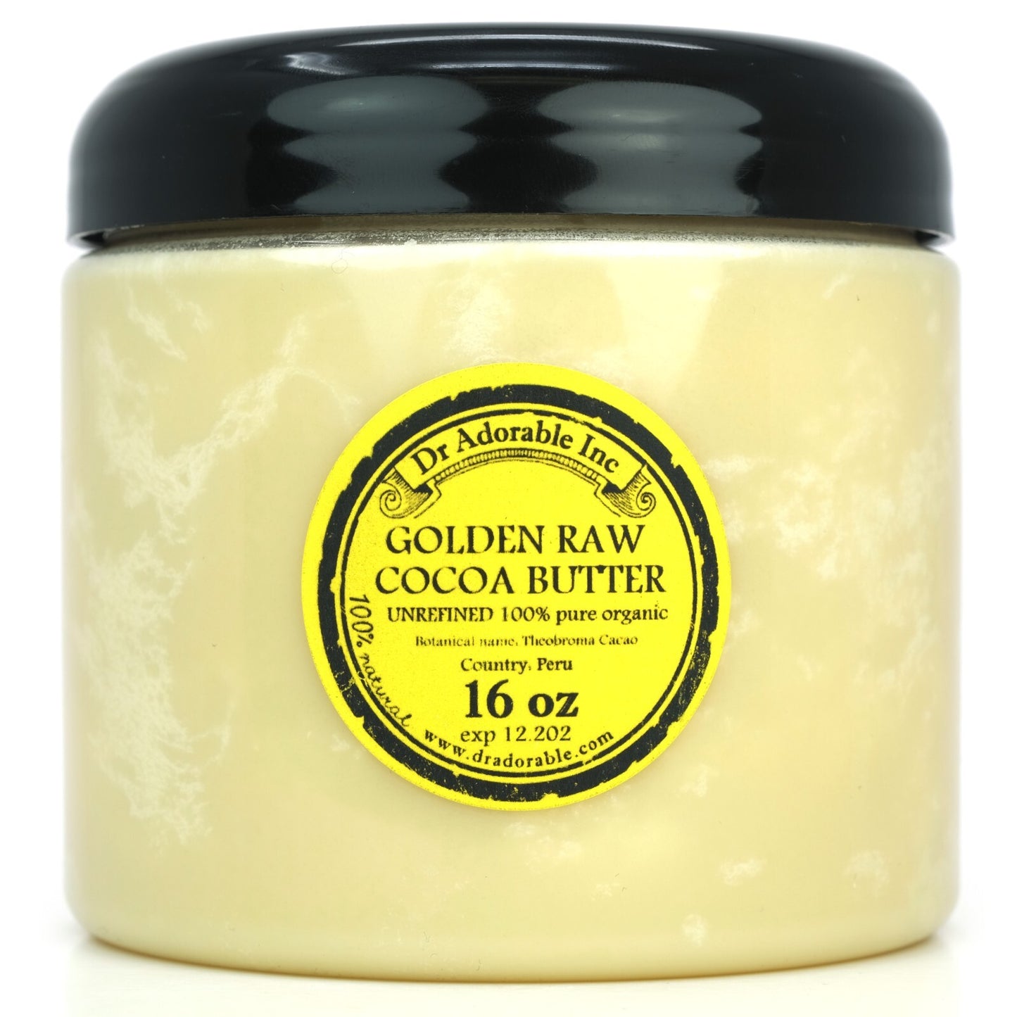 GOLDEN UNREFINED COCOA BUTTER FRESH ORGANIC PURE 2 OZ 4 OZ 8 OZ 1 LB-UP to 12LB