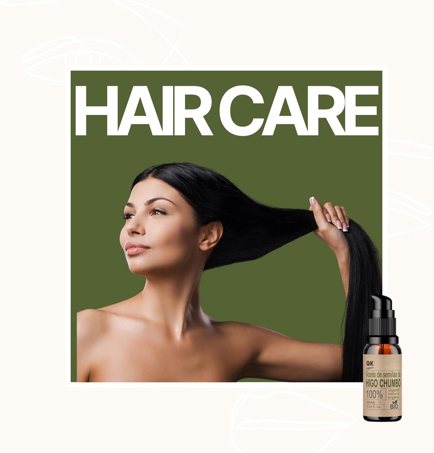 Qknatur - ACEITE DE SEMILLAS DE HIGO CHUMBO 15 Ml - 100% Puro Y Natural - Prensado En Frío - Hidrata Y Rejuvenece La Piel - Repara El Cabello - Botella De Vidrio