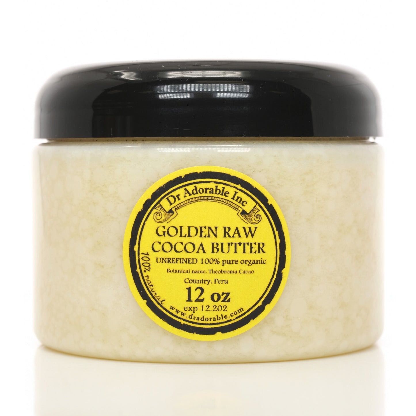 GOLDEN UNREFINED COCOA BUTTER FRESH ORGANIC PURE 2 OZ 4 OZ 8 OZ 1 LB-UP to 12LB