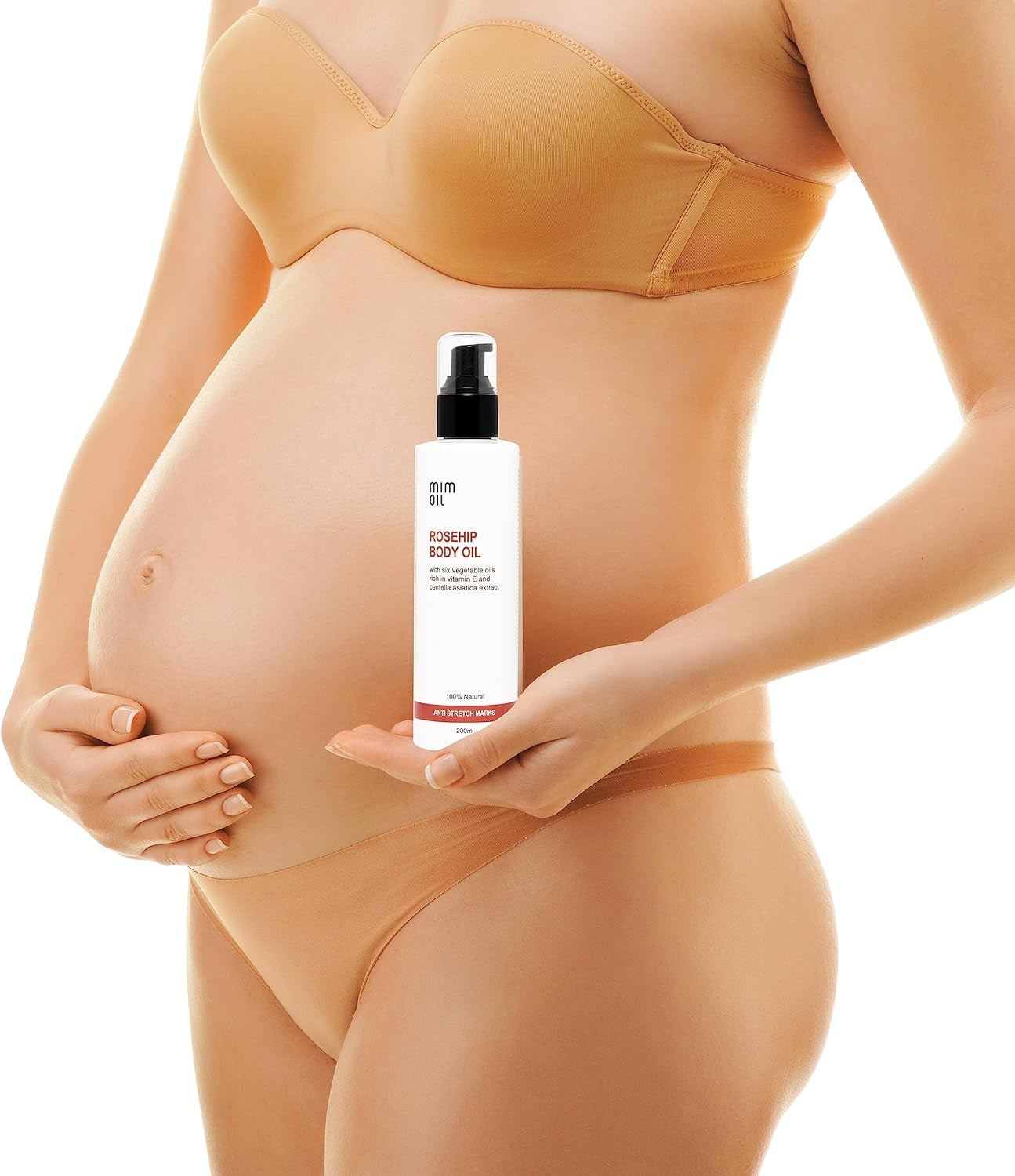 Aceite Antiestrías Con Rosa Mosqueta, Almendras Dulces, Centella Asiática Y Aceites Ricos En Vitamina E. 200 Ml. 100% Natural. Hidrata Y Ayuda a Prevenir Las Estrías Durante Embarazo Y Adolescencia.