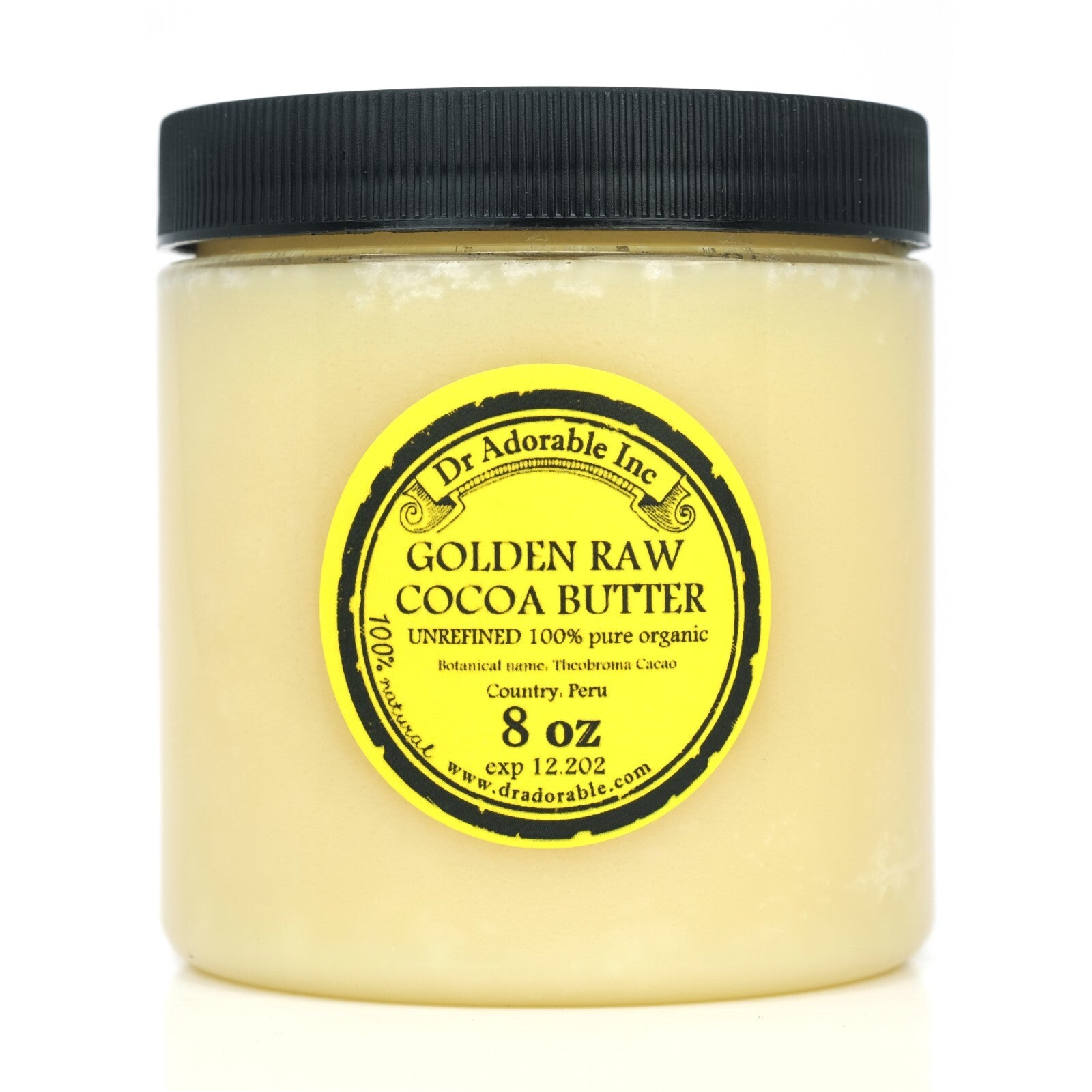 GOLDEN UNREFINED COCOA BUTTER FRESH ORGANIC PURE 2 OZ 4 OZ 8 OZ 1 LB-UP to 12LB